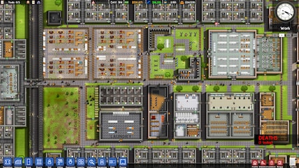 The graphical differences between «Prison Architect»...