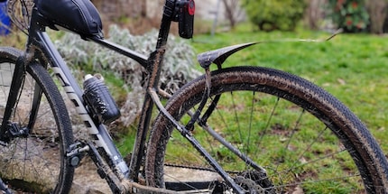 My bike after the first tour in wet conditions.