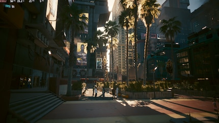 Mit Upscaling reicht es sogar in «Cyberpunk 2077» meist für 60 FPS.