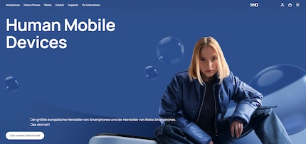 The new HMD website.