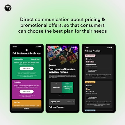 This is how Spotify wants to promote its products within the EU version of its app.