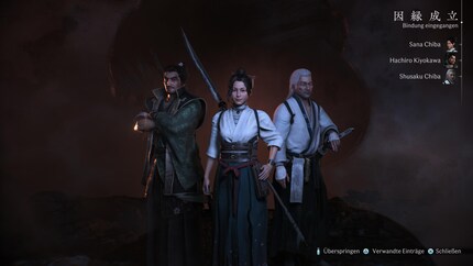 Over the course of the game, I get to know a lot of allies and build relationships with them.