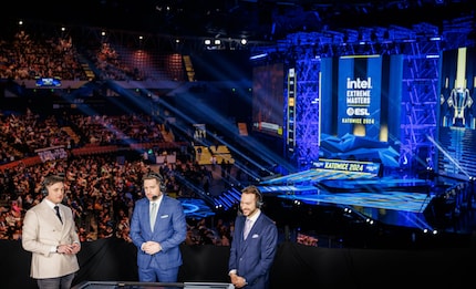 Mathieu as an analyst at IEM Katowice 2024.