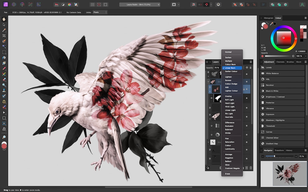 Affinity Photo ist eine preiswerte Alternative zu Adobe Photoshop.