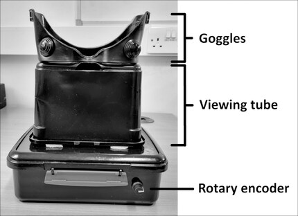 The test device with LED light.