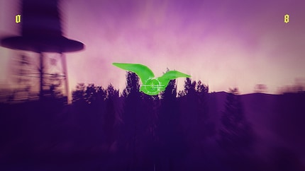 In addition to human opponents, you can also shoot at car tanks and birds to find your way through a level.