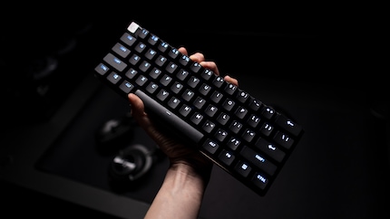 Die Tastatur ist deutlich schmaler als bei Logitech bisher üblich.