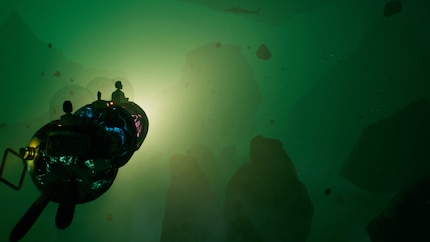 The music that plays during this submarine ride is wonderfully weird.