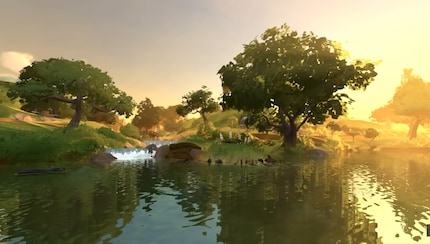 The landscape looks inviting, the style is a matter of taste.