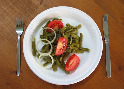 Delicious: prickly pear salad served at the 50th anniversary of Kakteen Gautschi GmbH last year.