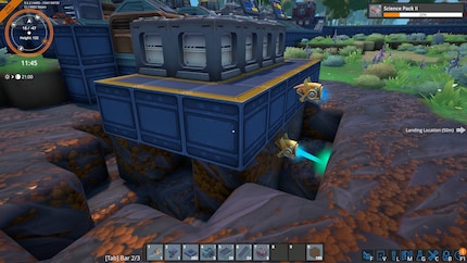 Over time, the drones dig deeper and deeper into the deposit.