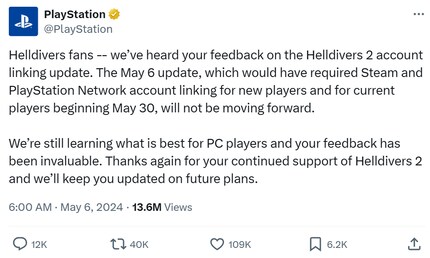 X / @PlayStation