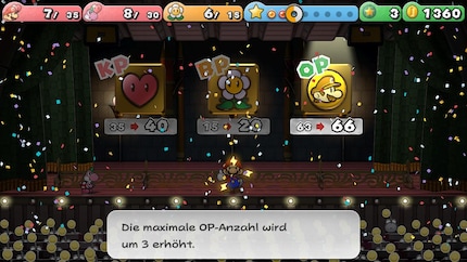 Bei einem Levelanstieg kann ich nur zwischen drei Attributen auswählen, die ich verbessern kann.