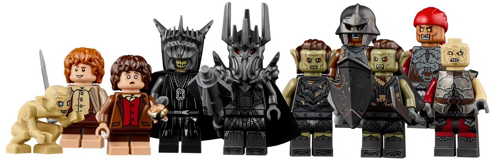 Die zehn enthaltenen LEGO-Figuren.