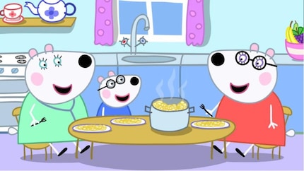 Penny Polar Bear has two mothers. One’s a doctor, the other a spaghetti chef.
