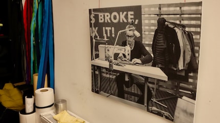 Looking back: working on the Patagonia repair service.