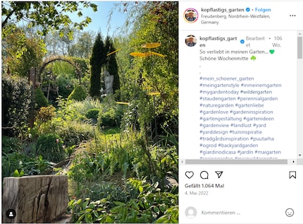 Anders als beim Ziergarten lautet das Motto: …