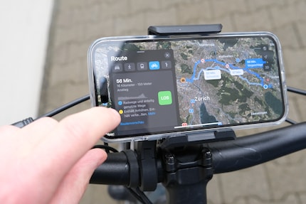 Es sieht hübsch aus, wenn ich meine Velo-Route mit der Karten-App von Apple plane. Nur das Ergebnis stimmt nicht.