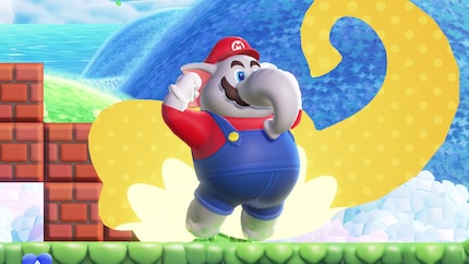 Ich fände es schön, wenn Mario sich auch auf der Rennstrecke in einen Elefanten verwandeln könnte.