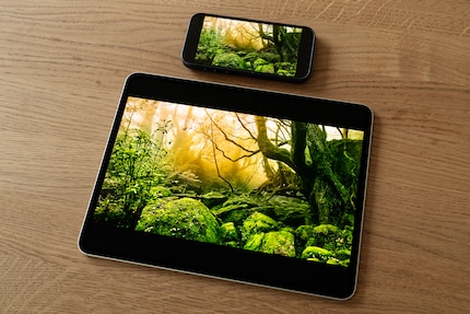 Smartphones like the iPhone 15 Pro (above) can go toe-to-toe with the tandem OLED. However, on displays this small, the picture quality isn’t nearly as impressive as on the 13-inch iPad.