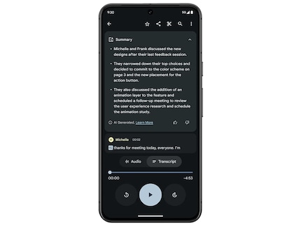Die neuen Zusammenfassungen von Audioaufnahmen gibt es derzeit nur auf Englisch.