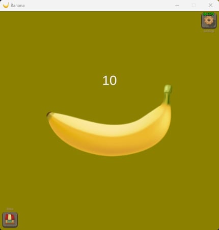 In-game screenshot of Banana. I’d show a trailer here, but for obvious reasons, there isn’t one.