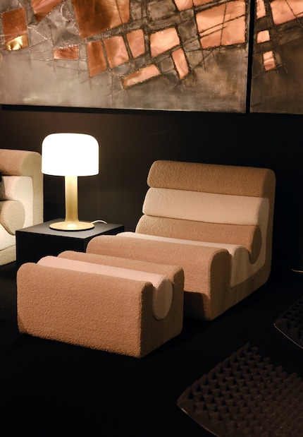 Salon Panoramique, Christian Adam | Wood, foam rubber, linen fabric by Dedar