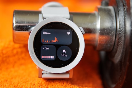 I can see some measurement data directly on the smartwatch.