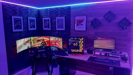 Rays Setup steht Tag und Nacht für heisse Rennen bereit.
