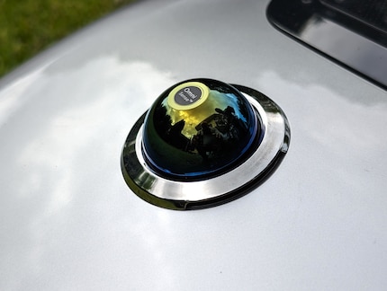 The Lidar scanner on the exterior casing is important for navigation.
