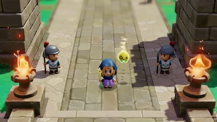 Das Master-Schwert ist out, Zelda nutzt einen Stab, um die Welt zu retten. Ihr zur Seite steht/fliegt die Fee Tri.