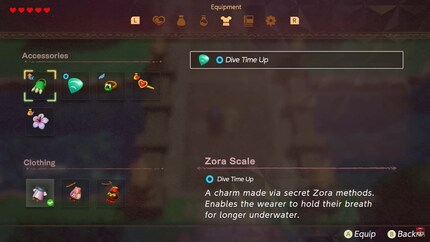 Zelda has five accessory slots available in the trailer.
