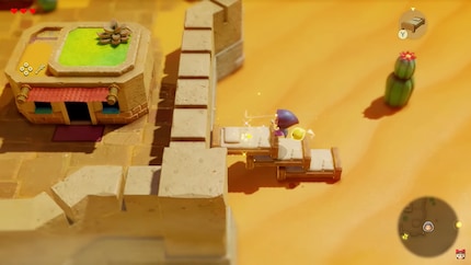 Mit dem Tri-Stab kann Zelda beispielsweise eine Treppe aus Betten bauen.
