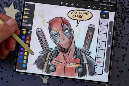 Nothing is off limits with my pen and drawing program – not even Deadpool.