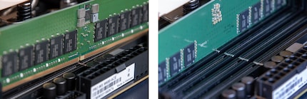 If you’re not careful when buying, you’ll pay twice: the wrong RAM (left) and the right models (right).