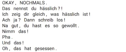 ... mit der Umstellung auf Deutsch glückt die Transkription.