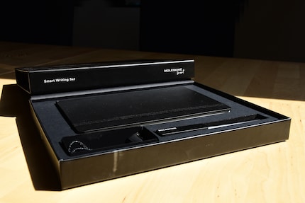 Looking smart in black: the Moleskine Smart Writing Set.
