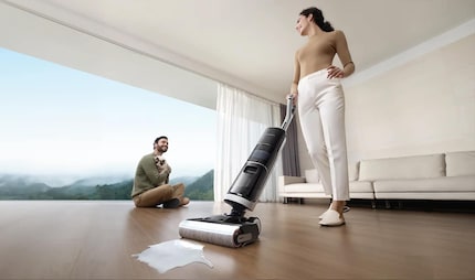 Der H14 Pro saugt die Feuchtigkeit gleich wieder auf – natürlich auch  ausgeleerte Flüssigkeiten.