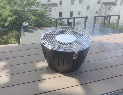 When used for the first time, residues may cause little plumes of smoke.