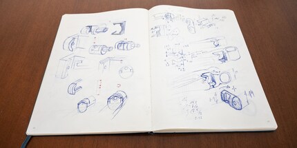 Der Anfang jedes Tools: die Skizzen von Daniel.