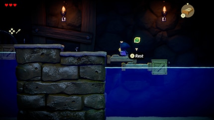 Einige Gebiete erkunde ich aus einer Seitenansicht – wie in «Zelda 2: The Adventure of Link