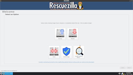 Was möchtest du tun? Backup anlegen, wiederherstellen oder einen Laufwerkklon erstellen?