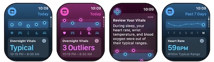 Mit «Vitals» bekommst du nach dem Aufwachen eine Handvoll Informationen, wie es dir heute gehen könnte.