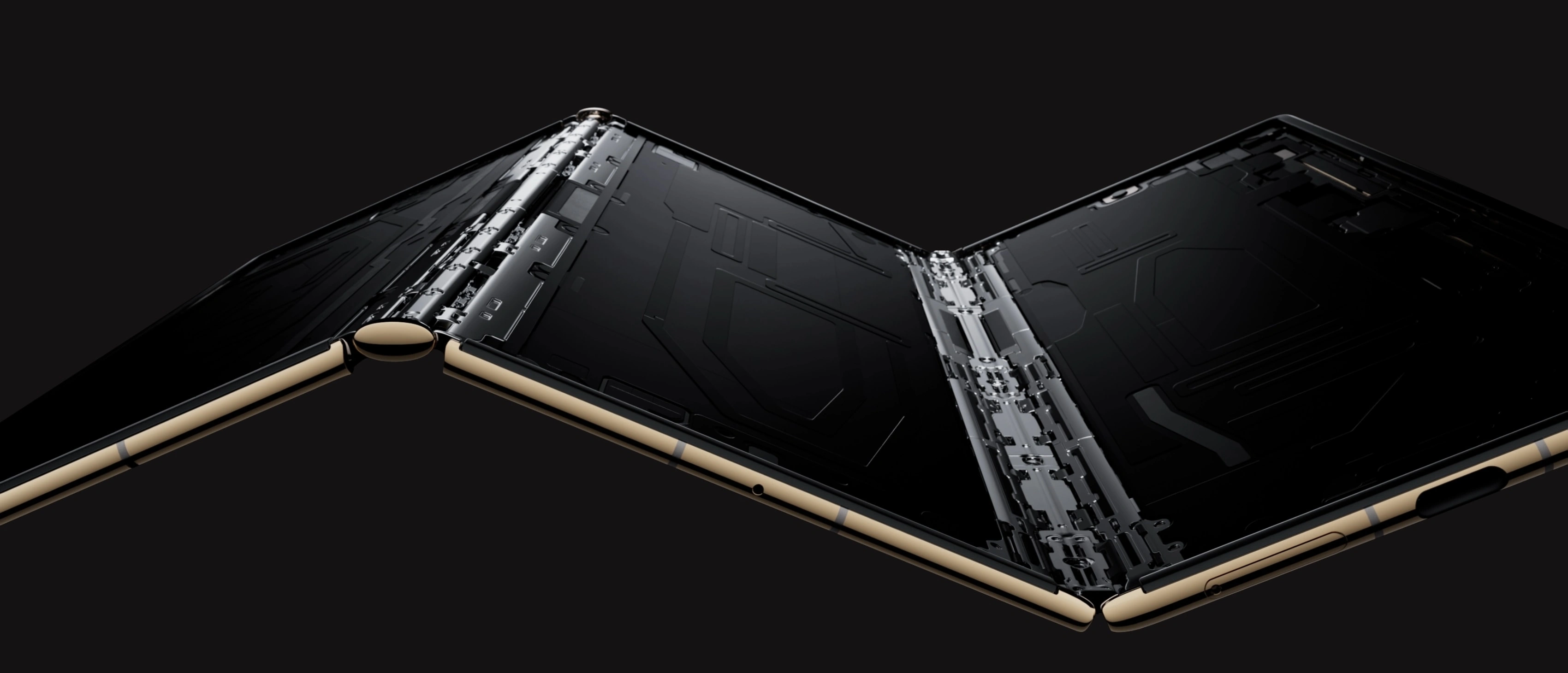 Den Akku verteilt Huawei in den drei Elementen des Mate XT.