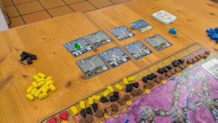 Das Spielmaterial von Funkenschlag ist solide aber nicht herausragend.