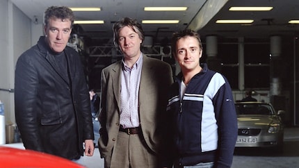 Als James May (Mitte) zu Jeremy Clarkson (links) und Richard Hammond (rechts) hinzustösst, wird das Trio zu mehr als der Summe seiner Teile.