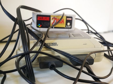 Symbolic for the chaos that used to reign over me with Zelda: a Super Nintendo from the 1990s. The console still works today.