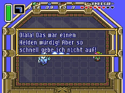 The final boss in the Light World is a coward, disappearing into the Dark World. Just you wait!