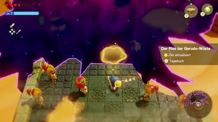 Risse ins Nichts erscheinen überall in Hyrule – so auch in der Gerudo-Wüste.