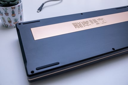 Even an aluminium weight is used. That’s usually only the case for DIY keyboards.